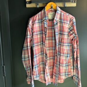 Abercrombie & Fitch Red and Blue Plaid Shirt